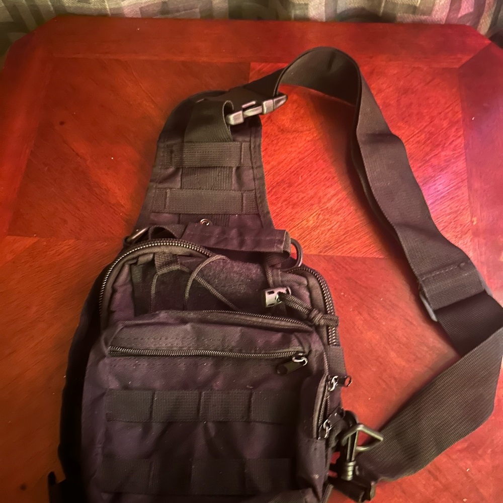 Black Tactical Sling Bag